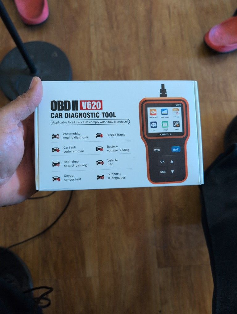 OBD2 Scanner with Upgrade Battery Tester - Diagnostic Tool for Cars That Check Engine Light & Emissions Readiness Read and Clears Vehicle Error