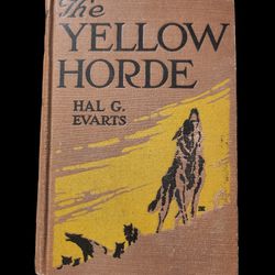The Yellow Horde Antique Vintage Hardback Illustrated Book By Hal G Evarts 1921 1st edition.