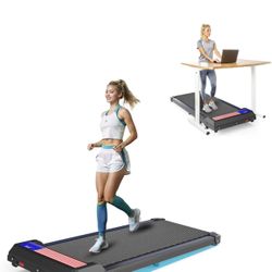 3 in 1 Treadmill, Portable Under Desk Walking Pad with Incline for Home/Office, Remote Control, LED Display