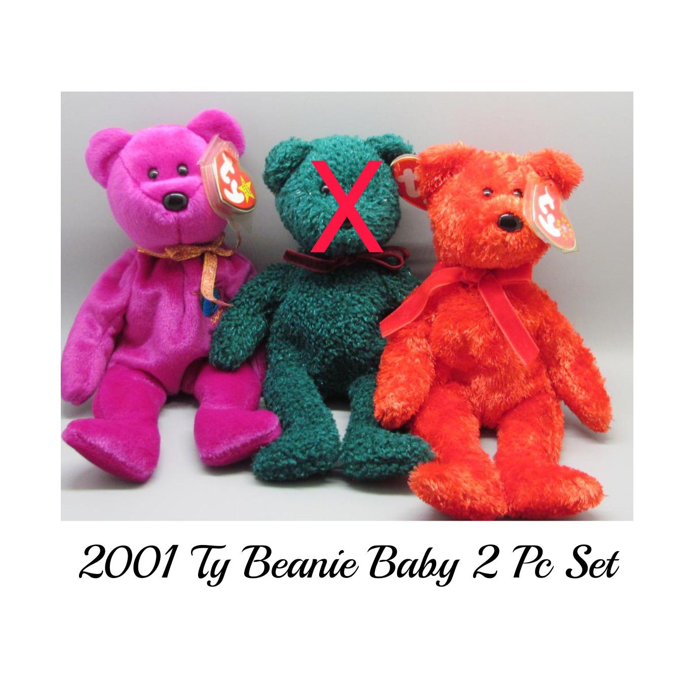 💥3 for $15💥 2001 Ty Beanie Baby 2 Pc Set. SHIPPING ONLY 😉