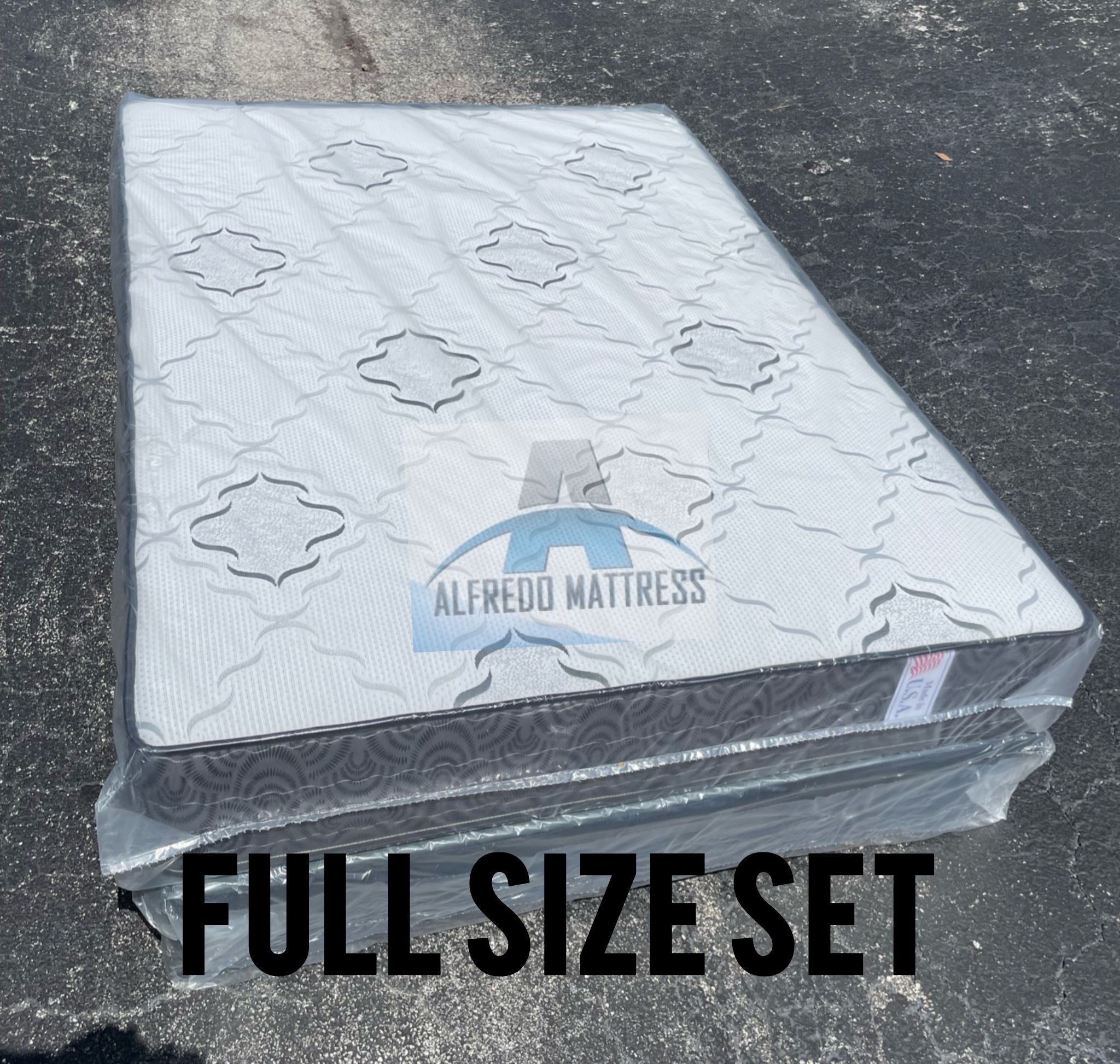 NEW FULL SIZE 54x75β MATTRESS AND BOX SPRING-2pcs