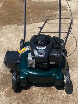 Push lawnmower works great