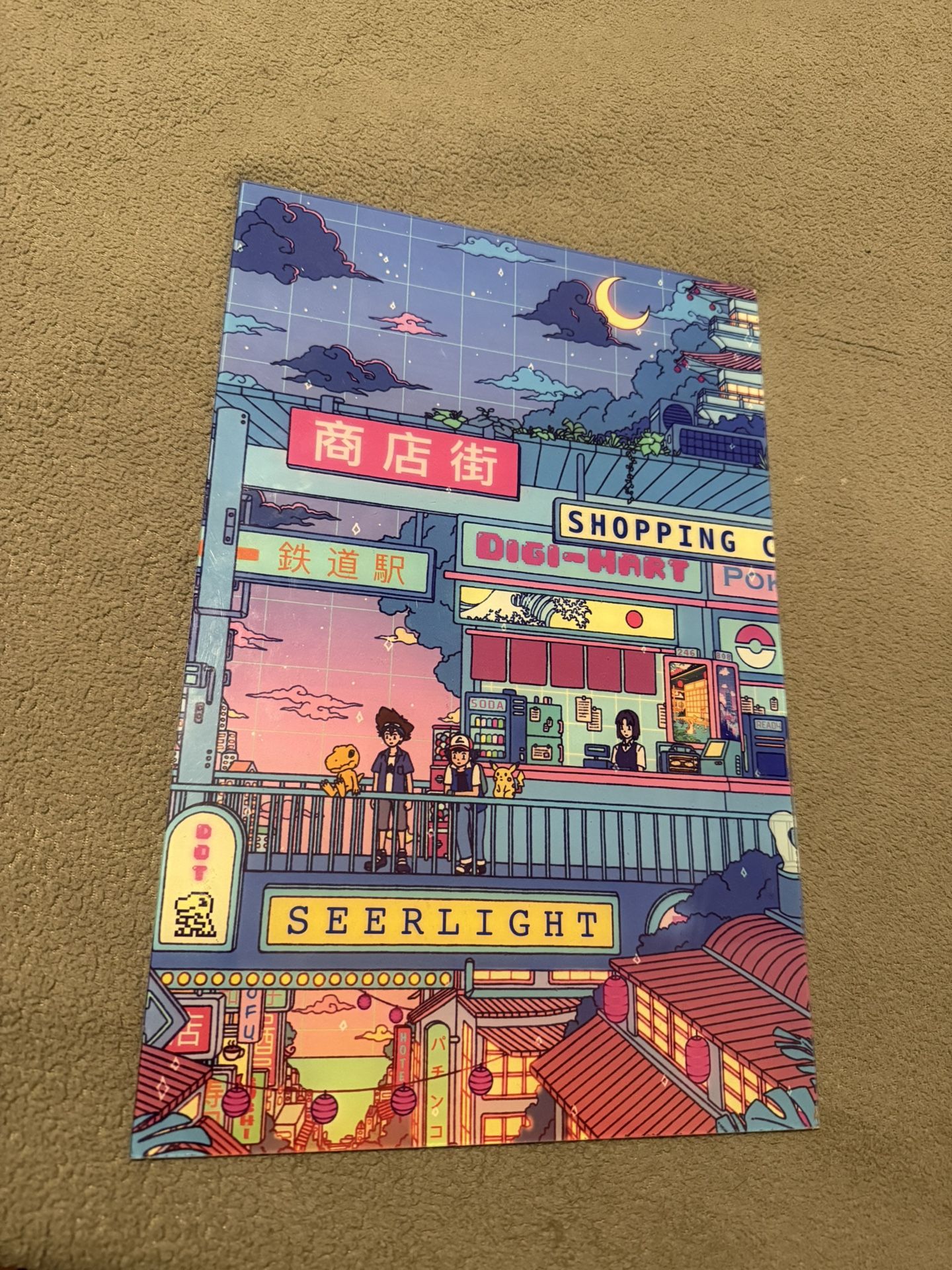 Pokemon & Digimon Glass Poster