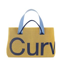 Curves by Sean Brown Curves Perforated Knit Tote- Maize 