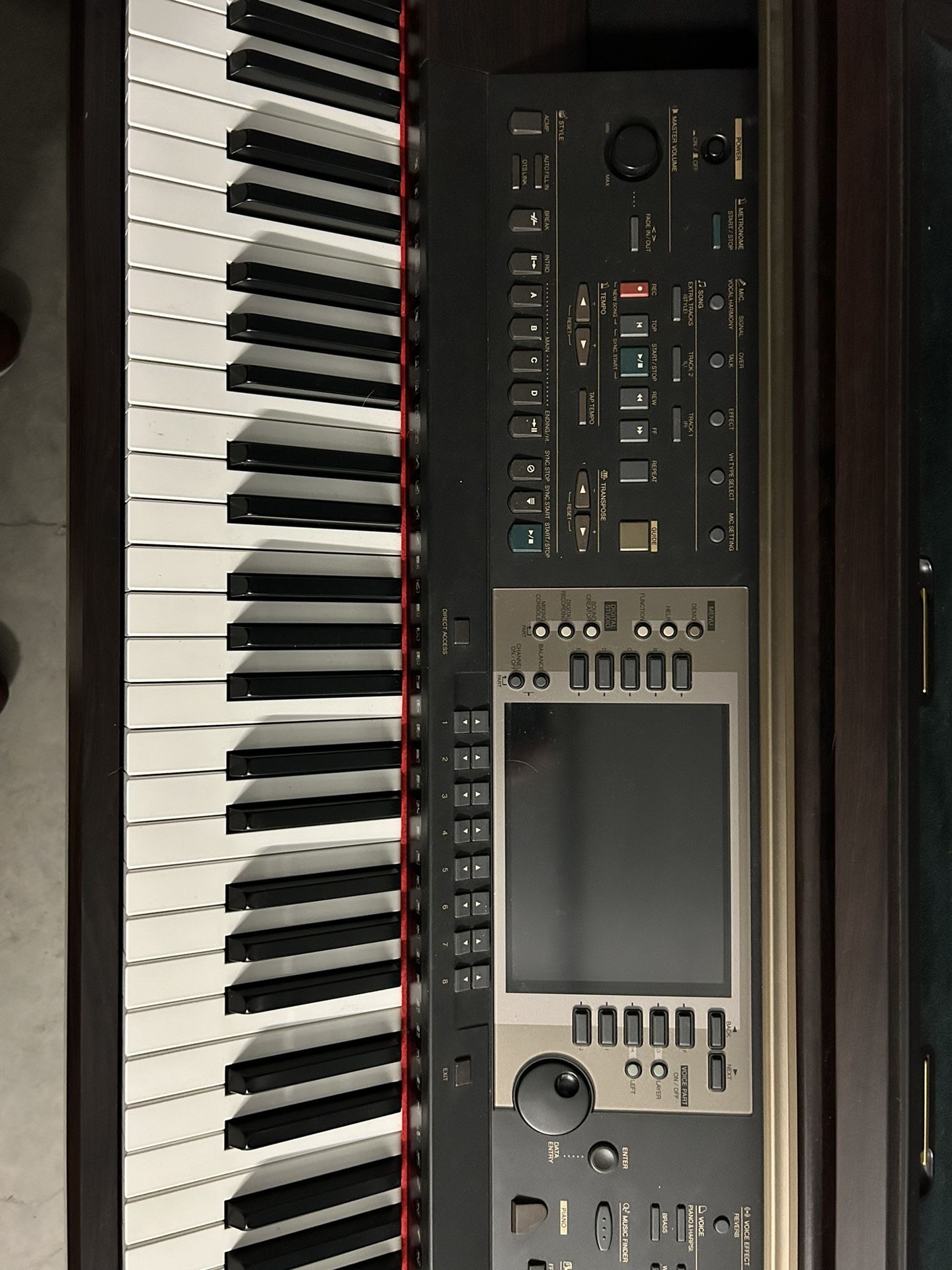 Clavinova electronic keyboard.