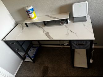 White desk