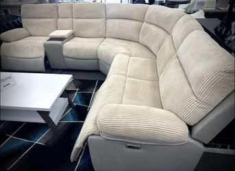 Power Reclining Sectional Sofa with Storage Console