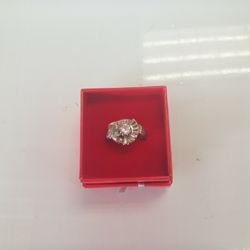 Womens Cluster Ring 14K 4.8G 1.4 Karat Natural Diamonds 