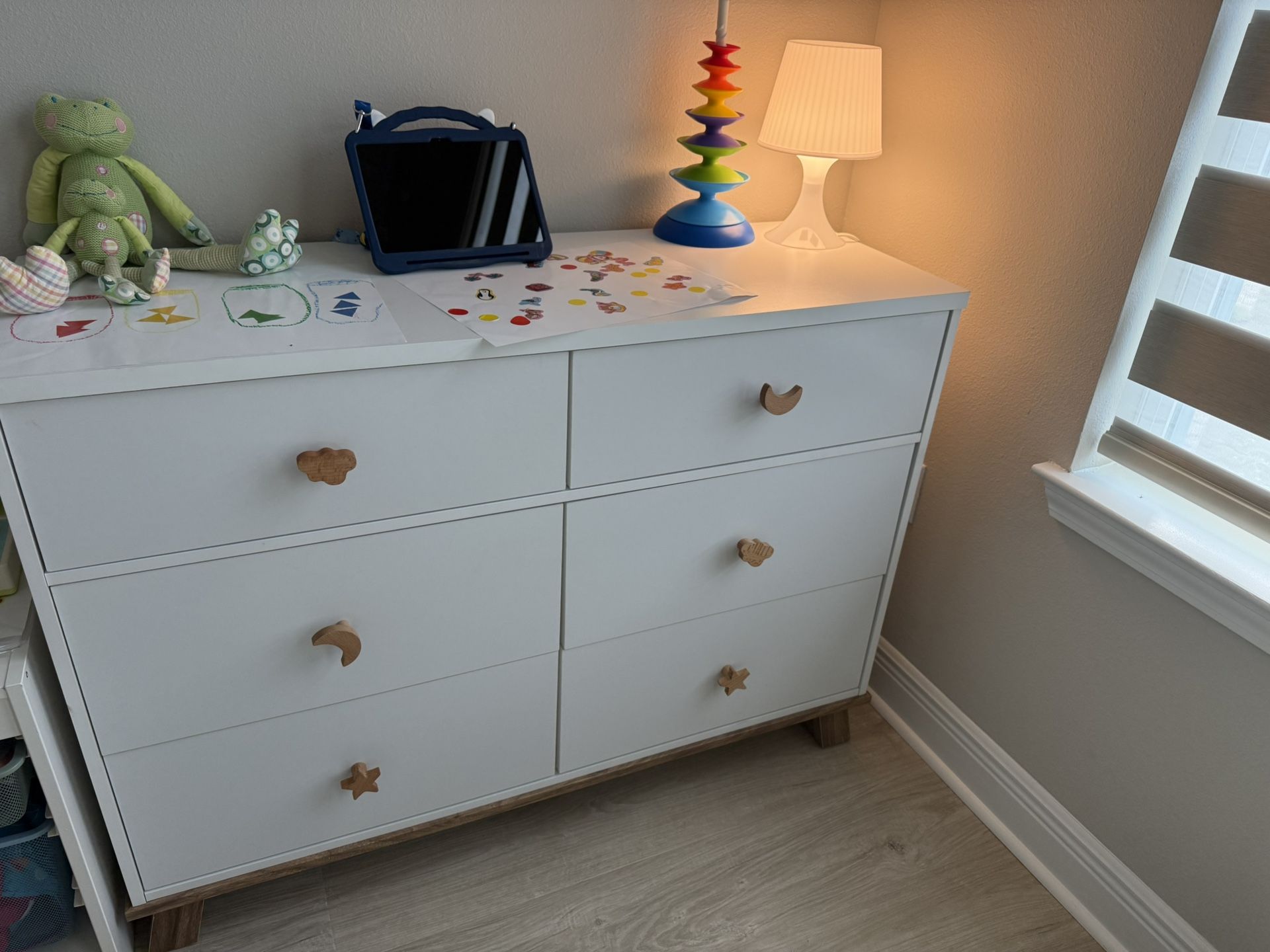 6 Drawer Double Dresser For Kids