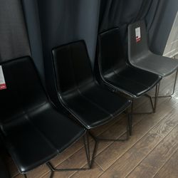 Leather Slope Dining Chairs