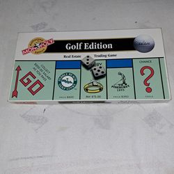 Monopoly Golf Edition Board Game In Excellent New Condition (Is Complete Nothing Missing)