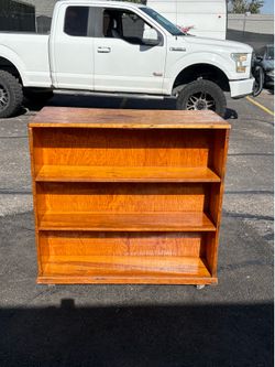 Real Wood 2-Sided Cabinet With Wheels-$30