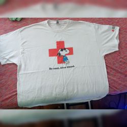 Be Cool Give Blood Snoopy Red Cross XxL Shirt Authentic Limited Peanuts Joe Cool