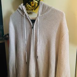 Extra large, actually beautiful sweater with hoodie