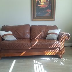 Two Leather Couches Free