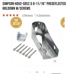 Simpson strong tie hdu 2