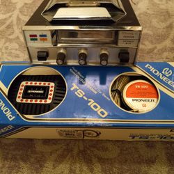 Vintage Pioneer 8 Track Car Stereo And Speakers 