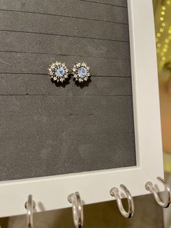 Pretty, Light Blue Stud Earrings