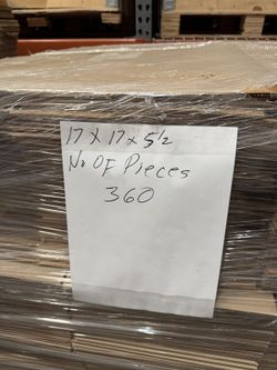 Brand New Shipping Boxes 17 x 17 x 5½ – Bulk – 610 Available