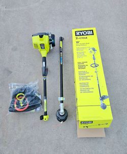 RYOBI 2 Cycle Gas Weed Eater EXPAND-IT String Trimmer Attachment Capable