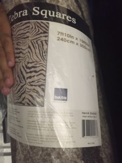 New zebra rug