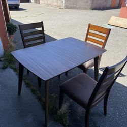 Dining Set (expandable Includes 3 Chairs)