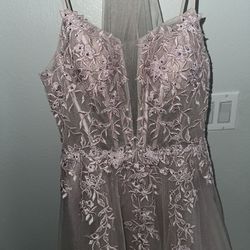 Pink Lace Corset Dress