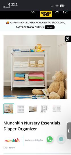 Munchkin Nursery Essentials Diaper Organizer – Great Condition