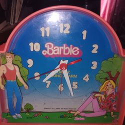 Vintage Barbie Talking Alarm Clock