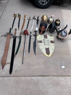 Medieval Helmets shields collectibles