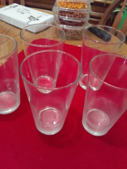 6 in tall drinking glasses
