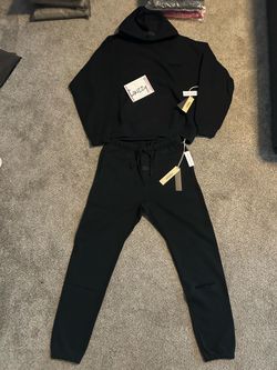 Fear of God Essentials Black Tracksuit Set Size L