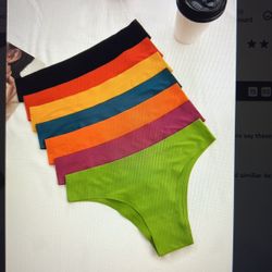 7pcs Seamless Low Waist Bikini Panties