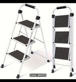 White.. 3 step Ladder (brand new in the box )