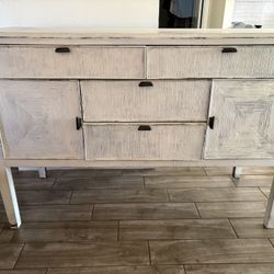 Farmhouse Pacifica Sideboard / Buffet with Wine Rack – Solid Wood