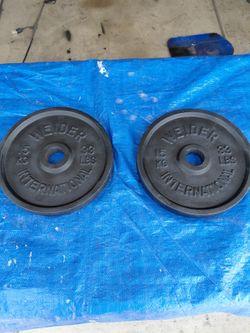 Two 33lbs Olympic plates