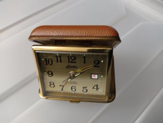 Vintage Linden Travel Alarm Clock For Sale 
