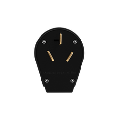 ENERLITES - Straight Blade Angle Replacement Male Plug 125/250VAC, 10-30/50Amp