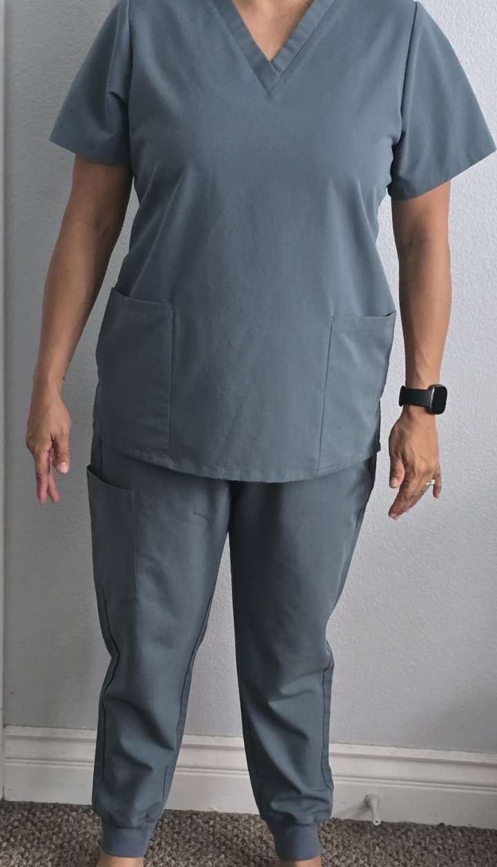 Mandala Scrubs (set) Color- Stormy Sky $30