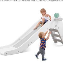 Kids side climber with basketball hoop and ball new