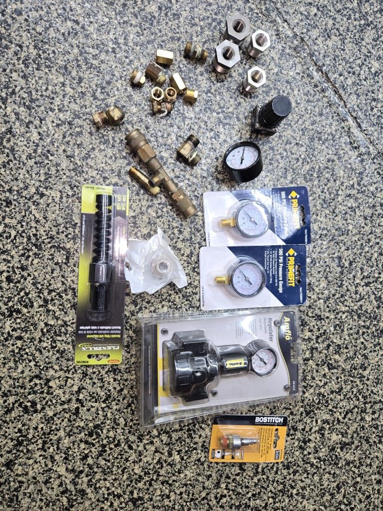 Air Compressor Regulator Gauges Fittings