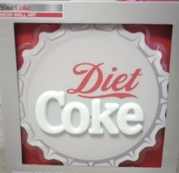 Diet Coke Light Up Wall Hanging Sign 