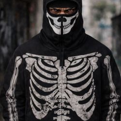 🥷 KIIKIO SKELETON HOODIE (BALACLAVA MASK) SKI MASK 🥷 