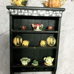 Vegetables Farm Key Holder Wall Rack Hanger 3 Hooks Used