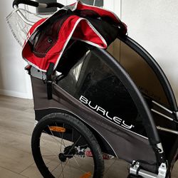 Burley child trailer Solo Running Stroller With Bicycle Attachment 