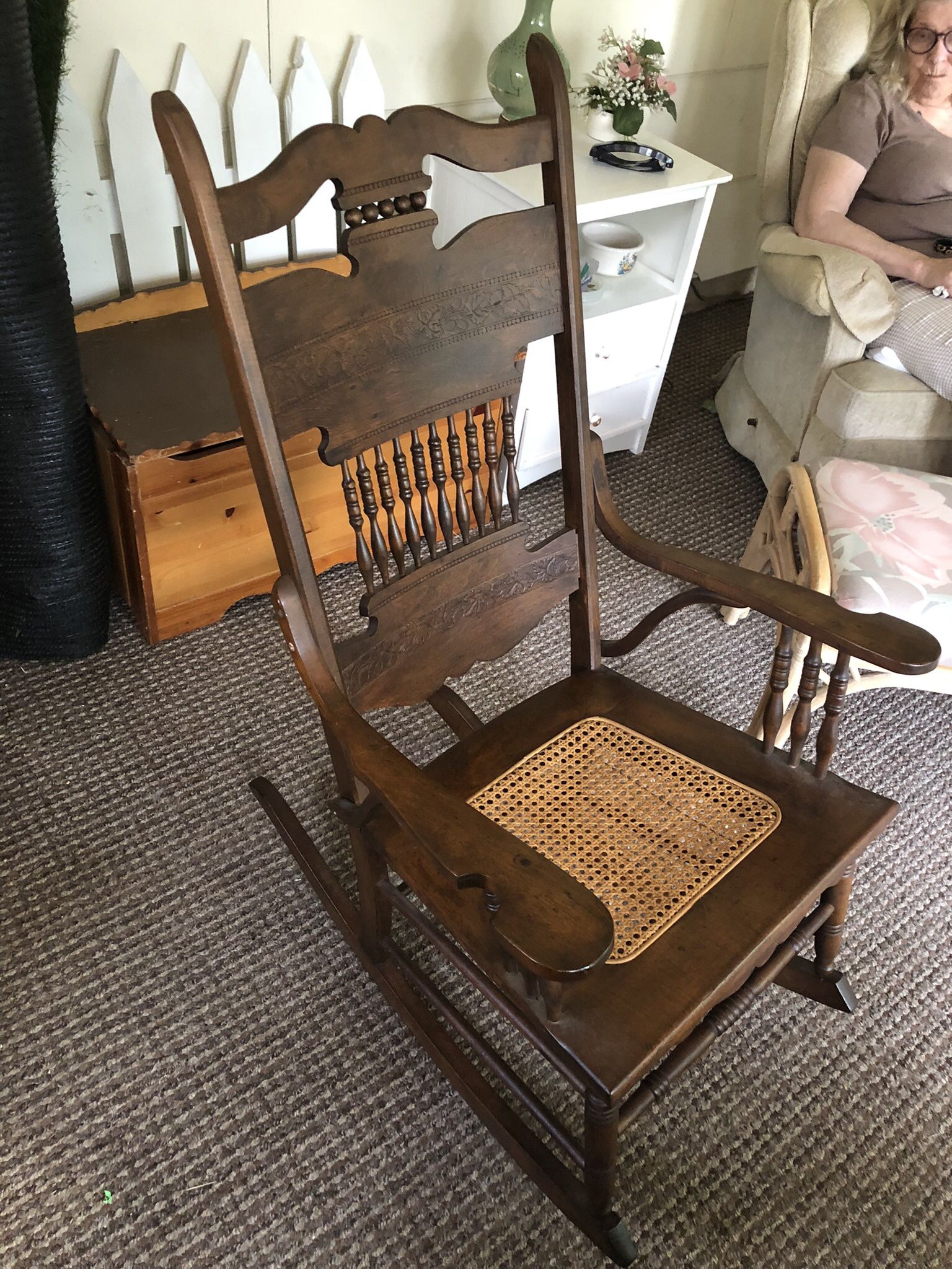Antique Large Rocking Chair 