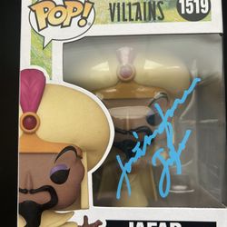 Jonathan Freeman Signed Disney JAFAR Aladdin Funko