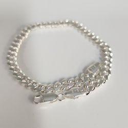 925 Sterling Silver Miami Cuban Chain Bracelets 8"