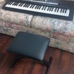 Yamaha Keyboard And Bench 