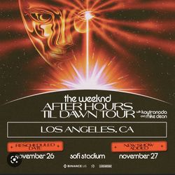 THE WEEKND SUNDAY LOWER LEVEL 108 